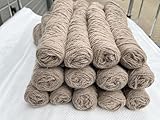 Yarn Wool STOCK - REST von Fabrik 100% Schurwolle ACHTUNG !! HART, KRATZIG, DICK !!! ca.150g/100m Nadelstärke 3,5-4 Achtung zuerst lesen Beschreibung - nachher bestellen!!! (CACAO 400g)