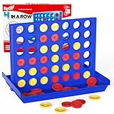 Pup Go 4 Gewinnt Standard-Größe, Familie Brettspiele für Kinder & Erwachsene ab 3 Jahren, Pädagogisches Strategiespiel Spielzeug, Tragbares Reisespiel für 2 Spieler, Faltbares Design mit 6 Ersatzchips