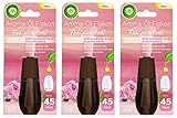 Air Wick Aroma-Öl Flakon Beruhigende Rose 3er Pack (3 x 20ml), Nachfüller für Aroma-Öl Diffuser
