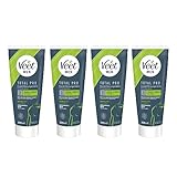 Veet Men Haarentfernungscreme - schnelle und effektive Haarentfernung für Männer in nur 5-10 Minuten, 4er Pack (4 x 200 ml)