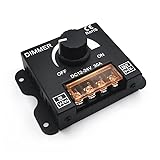 LED Dimmer DC 12V 24V für LED-Streifen Helligkeitsregler Lichtleiste PWM Regler 30A schwarz