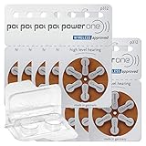 60x Varta Power One 312 Hörgerätebatterien 10x6er Blister PR41 Braun 24607 + Aufbewahrungsbox für 2 Hörgerätebatterien (10, 13, 312, 675), Batteriebox für 2 Knopfzellen bis 12 mm x 6 mm (Ø x H)