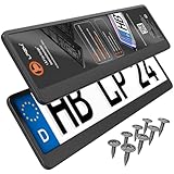 L & P Car Design L&P A162 2 x Kennzeichenhalter in schwarz...