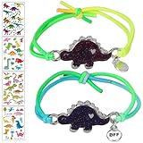 Stimmungsarmband Jungen Dino, Wechselt die Farbe Kinder Armband, Dinosaurier Armband Jungen, Dino Freundschaftsarmband, Farbwechselarmband für Kinder, Als Geschenke für Kindergeburtstag