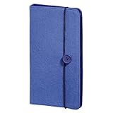 Hama CD Tasche Filz (für 48 Discs, CD/DVD/Blu-ray/Hörbücher, Mappe zur Aufbewahrung, platzsparend für Auto und Zuhause, Transporthüllen) Blau