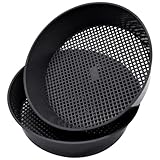 Gartensieb,Bodensieb TAIZER 2 Stück Sieb Garten Sandsieb Kunststoff Garten Stein Sand Boden Erde Sämling Mesh Sieb Boden Sieb Gartenarbeit Gartengeräte Garten Pflanzen Sämling Sandsteinfilter Werkzeug