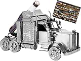 BRUBAKER Bier Flaschenhalter Truck Metall Skulptur XXL Geschenk mit Geschenkkarte