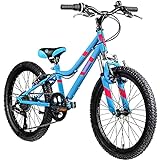 Galano GA20 Kinder Fahrrad ab 120-135cm oder 6 Jahre 7 Gang Mountainbike 20 Zoll für Mädchen oder Jungen Kinderfahrrad Hardtail MTB vorne gefedert, leicht (blau, 26 cm)