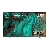 FPD Fernseher 43 Zoll, (108 cm) 4K UHD Smart TV mit Google TV – Dolby Vision, Dolby Atmos, HDR10, MEMC | Geeignet für Streaming, Gaming, Alltag