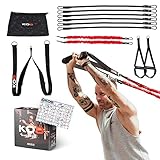 JUNITO® K08 Slingtrainer Set | 2in1 Sling Trainer mit Resistance Bands | Schlingentrainer für Zuhause | Sport Equipment & Fitness Bänder für Zuhause | Top Fitnessgeräte für Zuhause