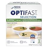 OPTIFAST Probierpaket mit Suppen zum Abnehmen | eiweißreicher Mahlzeitersatz mit wichtigen Vitaminen und Mineralstoffen | schnell zubereitet und lecker im Geschmack |8 x 55g