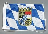 Bootsflagge Bayern 20 x 30 cm in Profiqualität Flagge Motorradflagge