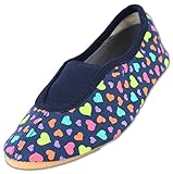 Beck Mädchen Hearts, Rist Gymnastikschuhe, Dunkelblau, 28 EU