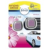 Febreze Auto Lufterfrischer (4 ml) Blütenhauch, Auto Duft gegen Gerüche (2 x 2 ml)