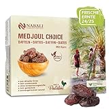 NABALI FAIRKOST FÜR ALLE Medjoul - Medjool Datteln Choice I - 100% natürlich aromatisch frisch orientalisch soft I honigsüß & karamellig I Herkunft: Palästina I (1x1KG)