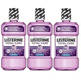 Listerine Total Care Mundspülung, 6in1 Mundwasser, antibakteriell und mit Fluorid gegen Karies (3 x 500 ml)