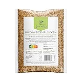 fine mills Buchweizenflocken, 100% Flocken ohne Zusätze, 1000g, ohne GMO, Vegetarisch/Vegan