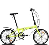 WJYCGFKJ FabricBike Klappfahrrad, Alu-Rahmen, Single Speed, klapprad16/20 Zoll, Folding, klapp Fahrrad, Double V-Frein en Acier Au Carbone Cruise Vélo de Trekking, Fabric Bike Folding Bike