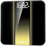 RunStar Personenwaage digital mit hoher Präzision, waage personen mit gut lesbarem LED-Display, körperwaage mit 6 mm gehärtetem Glas, 180 kg/400 lb