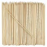 [25,4 cm - 100 Stück] Bambus-Holzspieße zum Grillen, Shish Kabob, Obst, Vorspeisen und Cocktails