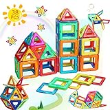 Magnetische Bausteine Magnete Bauklötze Spielzeug, Frühe Bildungsbau Magnetfliesen Gebäude Set Geschenk für kinder ab 3 4 5 6 7 8 Jahre alte Junge Mädchen Geburtstags
