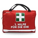 1. Hilfe Tasche für die Ehe - 28x18x8cm groß | Lustiges Geschenk zur Hochzeit oder zum Hochzeitstag - goldene Hochzeit - | Ideales Hochzeitsgeschenk für Brautpaare (rot - Ehe, ohne Inhalt)