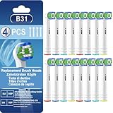 CALLYSONIC Aufsteckbürsten, kompatibel mit Oral-B, Bürstenköpfe, elektrische Zahnbürsten, kompatibel mit Vitality Pro 3, Precision, Floss, Cross, Sensitive (16 Weiß)