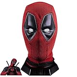 LePyCos DP Maske Wade Winston Wilson Strickhelm Cosplay Halloween Kostüm Party Zubehör, Gummi, Unisex, Rot