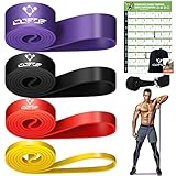 Resistance Bands, Widerstandsbänder, Fitnessbänder für Yoga, Pilates, Training, Physiotherapie, Krafttraining für Männer und Frauen