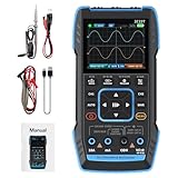 DEWIN Oszilloskop Multimeter, Handoszilloskop 3 in 1 Digital Oszilloskop Multimeter Signalgenerator 2 Kanäle 10 MHz Bandbreite 50 MSa/s Abtastrate