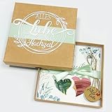 JOYEASE Geldgeschenk Hochzeit - Elegante Hochzeitsgeschenke für Brautpaar - Geldgeschenke Verpackung mit Geschenkbox Hochzeitskarte