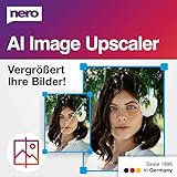 Nero AI Image Upscaler | Bilder vergrößern | Fotos schärfen | Skalieren auf 4K | Optimieren von Fotos | einfaches Nachschärfen | Windows 11 / 10 | (Jahreslizenz) für 1 PC
