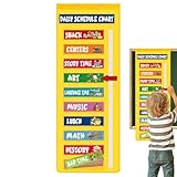 Schulzeitplan – Tageskalender mit Aktivitätskarten – Lernwerkzeug zur Organisation von Routinen für Kindergarten, Krippe, spezielle Ausbildung am Morgen