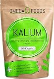 Kalium Hochdosiert - 240 Kalium Kapseln - Vegan - 616,5mg Kalium pro Tagesdosierung - Potassium Citrate - Frei von Zusatzstoffen