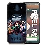 Schutzhülle für Google Pixel 6A Manga Demon Slayer Schwarz