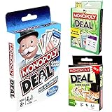 CBOSNF 3pcs Monopoly Brettspiele ，Monopoly Kartenspiel ，Monopoly Deal Kartenspiel ，Mehrfarbig，Unterhaltsame Kartenspiel Spiel für Familien und Kinder ab 8 Jahren