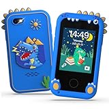 Fippesax Kinder Handy Smartphone Spielzeug, Kinderkamera 2,8' Handy für Mädchen Jungen, 20 lernspiele, Dualkamera, 8GB SD Karte, MP3 Player 3-9 Jahre, Blau