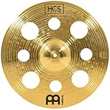 Meinl Cymbals HCS Trash Crash 16 Zoll (Video) Schlagzeug Becken mit Löchern (40,64cm) Messing, Traditionelles Finish (HCS16TRC)