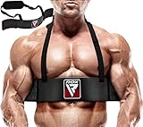 RDX Bizeps Isolator, 23” Curl Arm Blaster für Biceps Trizeps Trainingsgerät,Pro Bodybuilding Gewichtheben Bizepstrainer Armtrainer Booster, 6mm Nackenpolster, 42” Verstellbarer Gurt, Gym Kraftraining