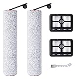 Fixbetter Bürstenrolle Filter Ersatzteile für Dreame H12 Pro / H12 Dual kabelloser Nass- und Trockensauger Zubehör, 2 Bürstenrollen + 2 HEPA-Filter + 1 Reinigungsbürste