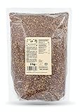 KoRo - Geschrotete Bio Leinsamen 2 kg - 100% Leinsamen geschrotet - Ohne Zusätze - Bio-Qualität - Ideal zum Backen, Kochen oder als Topping