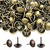 500 Stück Polsternägel, Basicon Vintage Möbel Nägel Bronze Thumb Tacks Polster Reißzwecken Reißnägel Antike Ziernägel Möbel Dekorative Nägel für Sessel Möbel Bett, 11x17mm