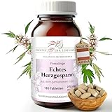 Echtes-Herzgespann Tabletten 270mg| 180 Tabletten Leonurus cardiaca | Top Premium Qualität aus Österreich | Vegane Tabletten statt Kapseln ohne Zusatzstoffe | Mutterkraut, Löwenohr, Herzblatt