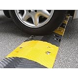 kaiserkraft | Fahrbahnschwelle | LxBxH 5000 x 350 x 50 mm | gelb/schwarz