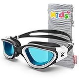 ZIONOR Schwimmbrille Kinder, G1MINI Polarisiert/non Polarisiert Komfortabel Kinder Schwimmbrille, Anti Nebel UV-Schutz Schwimmbrille für Mädchen und Jungen (Jahre 3-14)