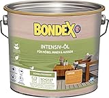 Bondex 381202 Intensiv-Öl lärche 2,5 L für 55 m²Holzöl, Holzpflegeöl, Terrassenöl mit UV-Schutz & Anti-Rutsch-Effekt, Wasserbasiert