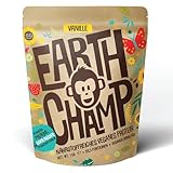 Vegan Protein Vanille | Keine Sucralose | Veganes Proteinpulver aus 4-Komponenten Pflanzliches Eiweißpulver - Laktosefrei, Glutenfrei - Ohne künstliche Aromen (Vanille, 1 Kg mit Dosierlöffel)