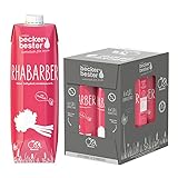 beckers bester Rhabarber - 6er Pack - Rhabarbernektar - mit...