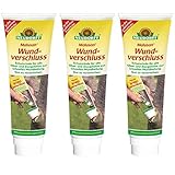 Gardopia Sparpaket - Neudorff Malusan Wundverschluss Pinseltube, Baum Wundbalsam, 3 x 275 ml, Plus Zeckenzange mit Lupe