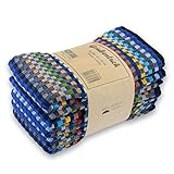Delindo Lifestyle Grubentücher aus 100% Baumwolle, bunt, 5er Set, Geschirrtücher in 50x90 cm
